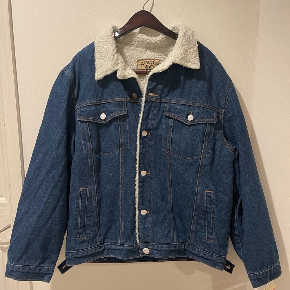 North 40 Lined Denim Blue Jean Jacket